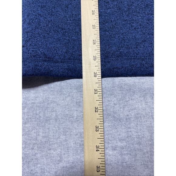 Eddie Bauer Sweater Mens XXXB Blue 1/4 Quarter Zip Outdoors Fleece 3XB - Picture 7 of 8